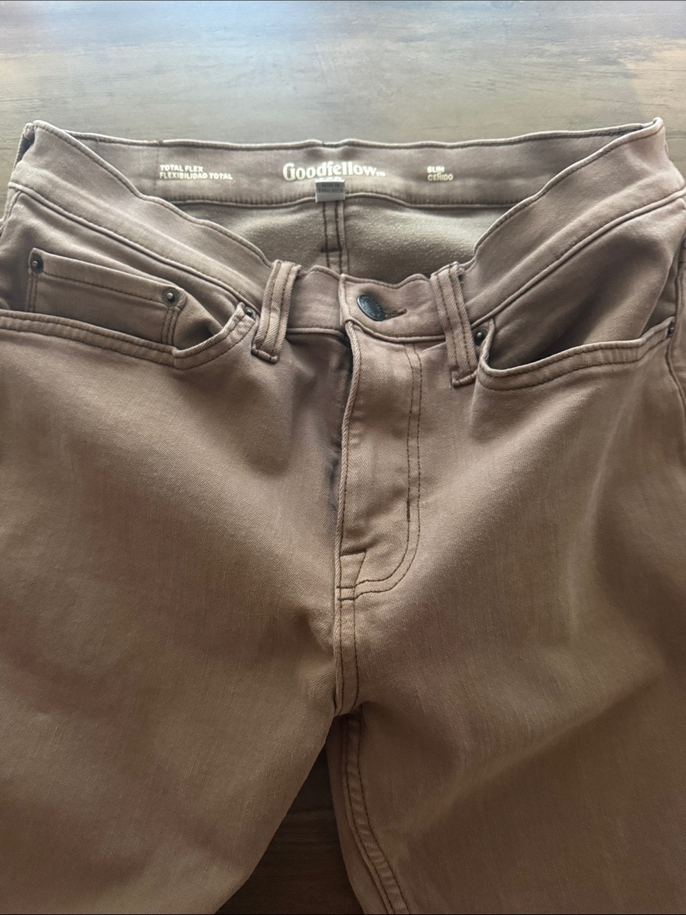 Goodfellow & Co Men's Brown Slim Straight Jeans